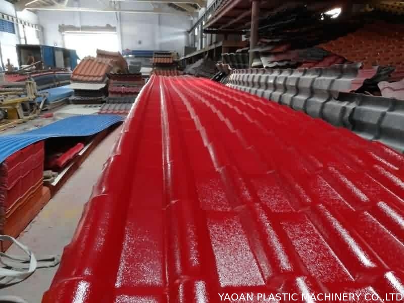 High Output Capacity Plastic Roofing Sheet Manufacturing Machine 65mm Screw